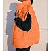 Songling Womens Oversized Puffer Vest Stand Collar Full Zip Sleeveless Bubble Puffer Vest Quilted Padded Warm Coat Outwear (Orange,XL)