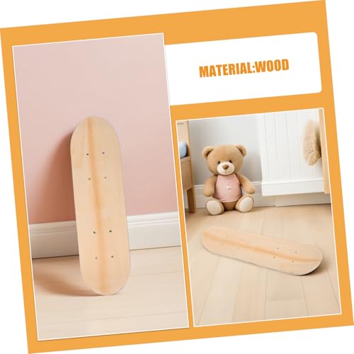 Planches de skateboard vierges à double queue en bois d'érable brut pour customisation diy - 7