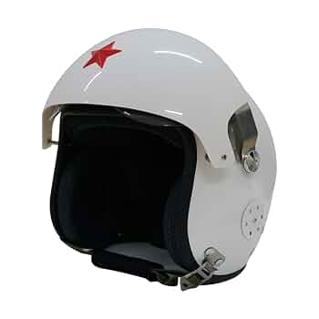 ロシア軍、中国軍、東側戦闘機パイロットヘルメット 未使用旧ソ連軍 空軍ミグ戦闘機パイロット用ヘルメット ダブル