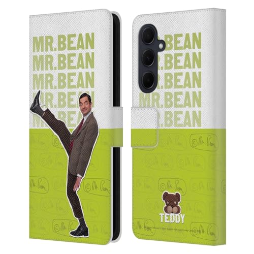 Housse Samsung A35 5G Mr. Bean pour ranger cartes et billets au café