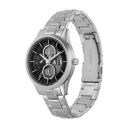 Image of A|X Armani Exchange Men's Multifunction Analog Watch, Necklace Gift Set Stainless Steel Watches for Men