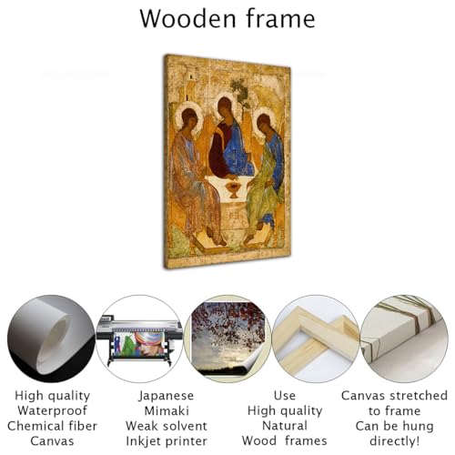 Sainte Trinité Roublev tableau sur toile cadeau culturel idéal - 6