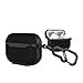 Produktbild Urban Armor Gear Metropolis Case Schutzhülle für Apple Airpods Pro Hülle (Wireless Charging kompatibel, Sturzfest nach Militärstandard, Karabinerhaken) - FIBR ARMR schwarz