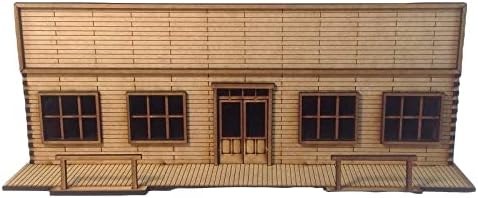 Store Front e Western Building MDF Kit 28mm Terrain Scenery Old West