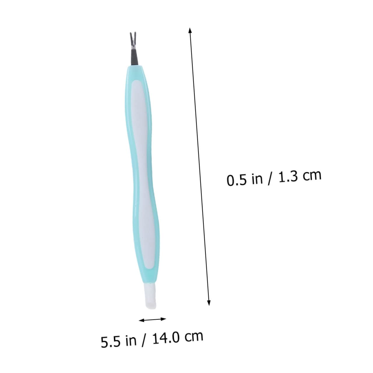 IWOWHERO Professional Manicure Tool 3pcs Nail Fork Set Cuticle Remover Dead Skin Fork for Nails Random Color