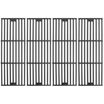 LS'BABQ Grill Grates for Chargriller Akorn 2121 2123 2222 2828 3001 3030 3725 4000 5050 5252 5650 9020 4 PCS 19 3/4" Cast Iron Cooking Grid Replacement Parts for King Griller 3008