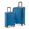 Samsonite Saire LTE Softside Expandable Luggage with Spinner Wheels, Carribean Blue, 2-Piece Set (Carry-on/Medium)