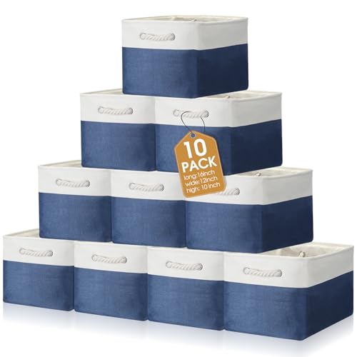 FoldTier 10pbN ^ ܂肽ݎ t@ubNXg[WoXPbg nht Xg[Wr I₨̈ߗނ̐ (&_[Nu[A16 x 12 x 10C`)