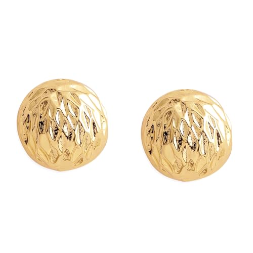 Rubans Gold-Plated Oval Studs Earrings (B0D73Z7PCL) Amazon Price History, Amazon Price Tracker