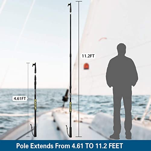image for SAN LIKE Telescopic Boat Hook - Floating,Durable,Rust-Resistant with L