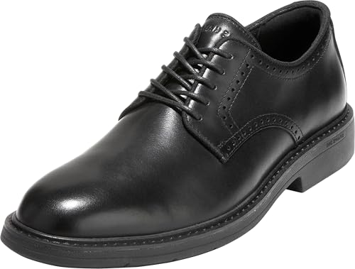 Cole Haan mens The Go-to Plain Toe Oxford, Black Waterproof,