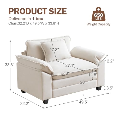 Sillón Plegable Terciopelo Beige miniatura 2