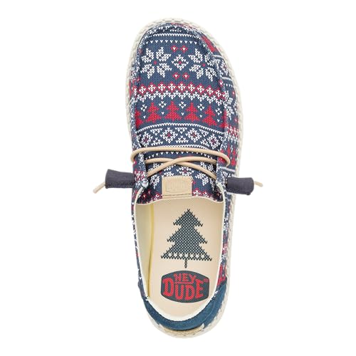 Image of HEYDUDE Women's Wendy Holiday Slip-On Loafers | Lightweight Comfortable Casual Shoes