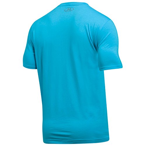 Image of Under Armour Men's Round Neck T-Shirt (190510265478 1257616 Medium Blue Shift /Graphite)