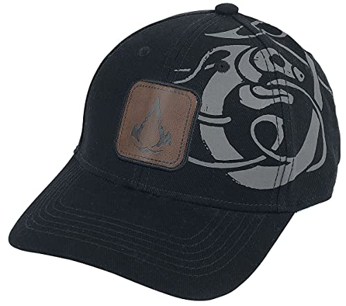 Assassin's Creed Valhalla Baseball Cap Tribal Logo Official Black Strapback Size One Size