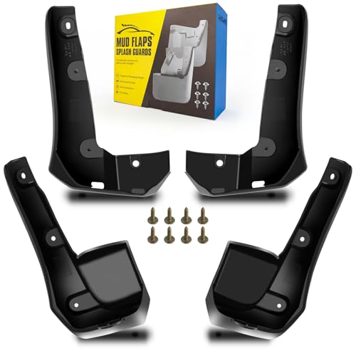 Image of Mud Flaps Fit for 2016-2019 Ho-nda Civic 4-Door Sedan (Not Fits Submodel Not Si and Sport), Dedicated Mudguard for Four Seasons Universal Protection, Front and Rear