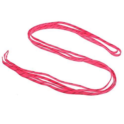 DEARMAMY 1 Pair Ice Skate Shoe Laces Polyester Shoelaces for Rollerskates 96 Inches Thin Waxed Laces for Roller Skates Pink Skating Accessories