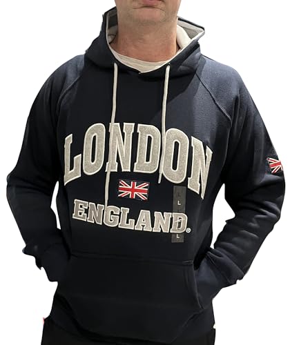 London England Hoody - Navy color, Navy Blue, X-Large3