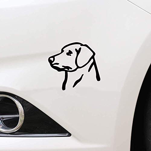 Image of 4x3.75Inch Lab Head Labrador Retriever Head Vinyl Decal Sticker Labradoodle Cars Trucks Vans Walls Laptop Black