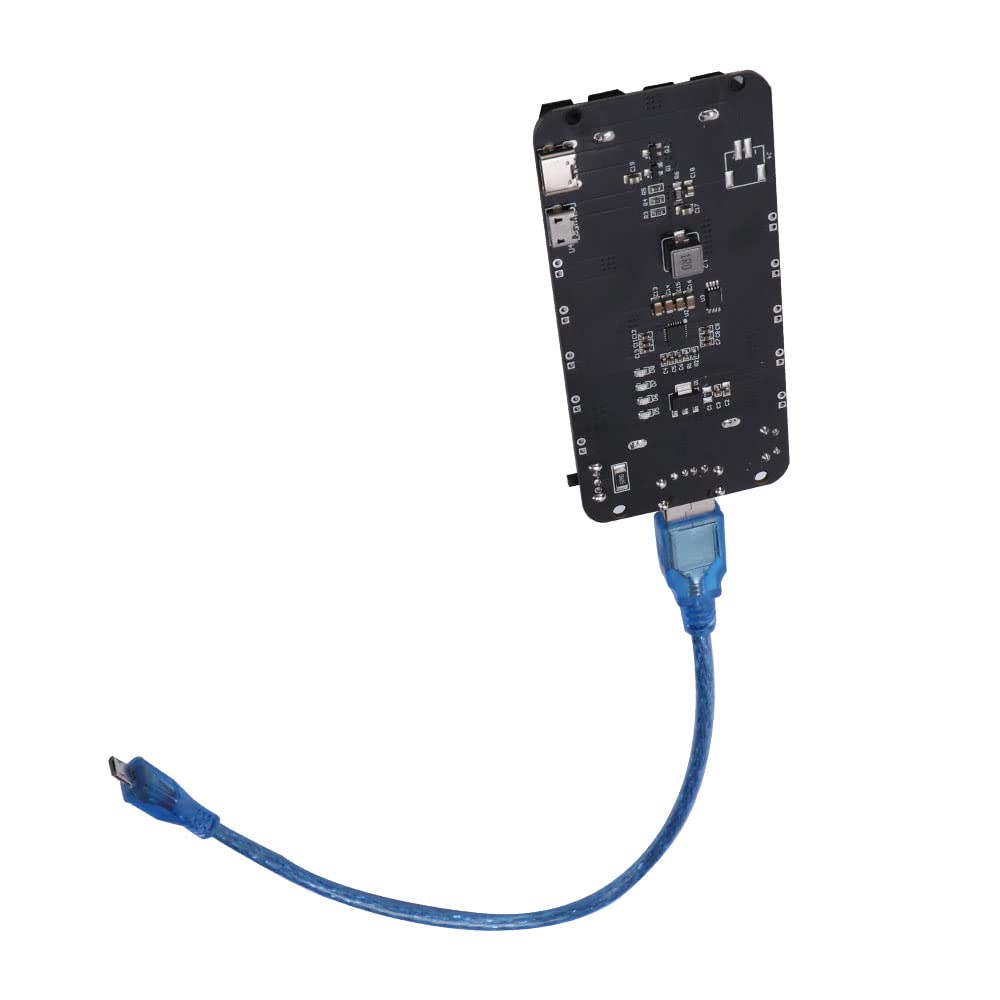 VooGenzek Bouclier de batterie 18650 ESP32 5 V/2 A 3 V/1 A, port micro USB et type C, carte de charge avec câble, compatible avec Arduino, Raspberry Pi, Wemos