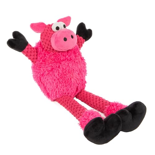 goDog Checkers cochon couinant jouet chien rose petit