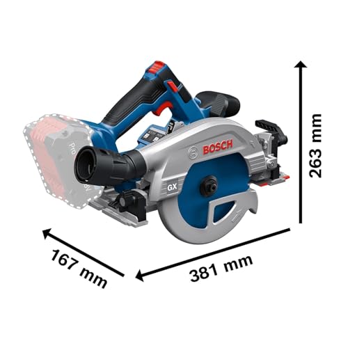 Bosch Professional 18V System Scie circulaire Sans-Fil GKS 18V-57-2 GX (butée longitudinale, FSN 440, sans batterie/chargeur)