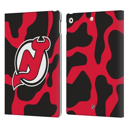 Étui portefeuille iPad 10.2 NHL New Jersey Devils housse cuir Apple iPad 2021