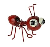 Napco Imports Red Metal Art Big Head Ant Table Sculpture or Wall Hanging