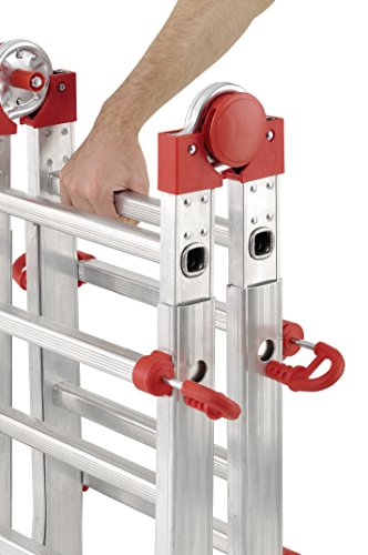 Escalera telescópica multiposición ajustable para trabajar con total seguridad 8
