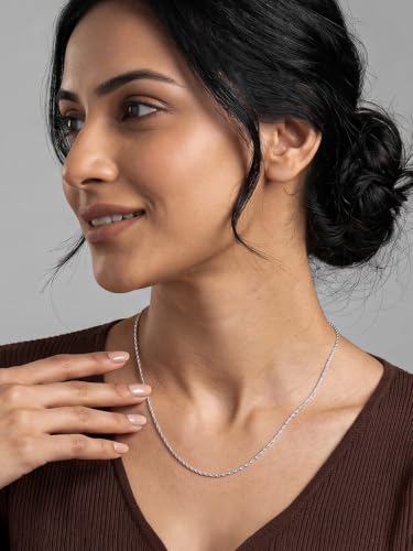 Image of TRUESILVER ACPL 925 Sterling Silver Lariat Necklace for Women | Y-Shape Pendant Necklace with Chain | Fine Silver Jewelry | Gift for Women & Girls