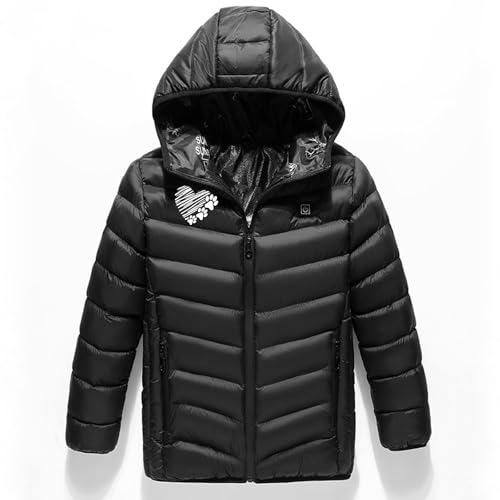 Children Heated Jacket Boys Girls Hoodie Down Coat USB Charging Heated Outwear 3 Heating Zones Heating Body Warmer3