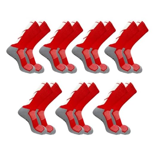 Kit 7 Meias de Futebol Antiderrapante Masculina Up Adulto (BR, Alfa, Único, Regular, Regular, Vermelho)