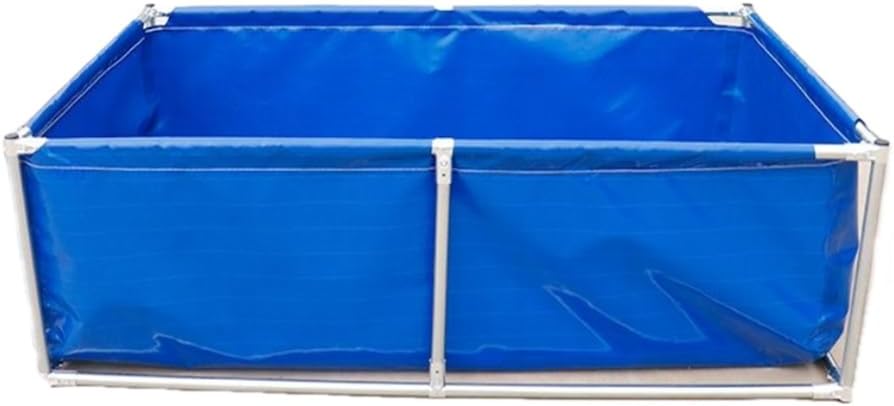 Pool Above Ground, Canvas Water Tank, Fish Pond Water Proof Fish Pond Bring Support Breeding Water Tank, Can Swim Thicken Customizable(200x150x80CM)