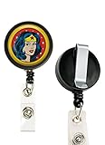 1 Wonder Woman Crafting Mania LLC ID Card Reel, Belt Clip, Extends up to 24