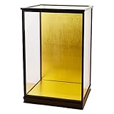 日本人形ケース ガラスケース 横36奥30高55cm 市松 雛人形ケース 五月人形ケース 10号黒 陣屋