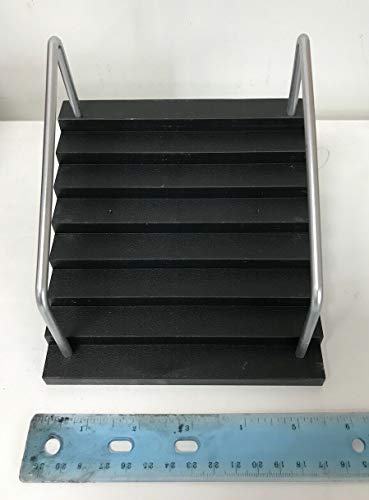 Figlot 1/12 Scale Black Stairs With Rail Diorama (Figure Not Included) #TOP1