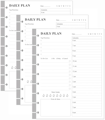 Planificateur quotidien 9 disques à feuilles de To-Do list pour libérer l'esprit