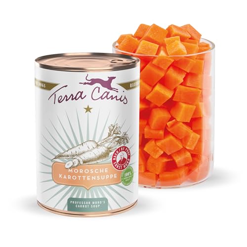 Terra Canis Morosche Karottensuppe Hund-Schonkost 400 g – ideal bei Magen-Darm-Beschwerden und Verdauungsstörungen, für eine gesunde Darmflora, mit Rohstoffen in 100% Lebensmittelqualität