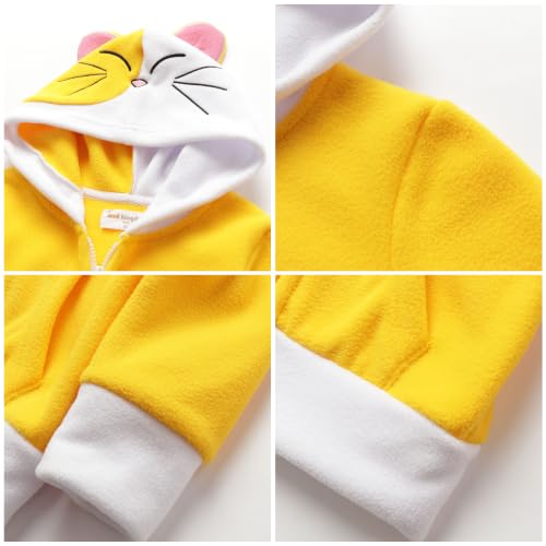 Image of Mud Kingdom Fleece Hoodies Jacket for Boys Girls Full Zipper Long Sleeve Happy Halloween
