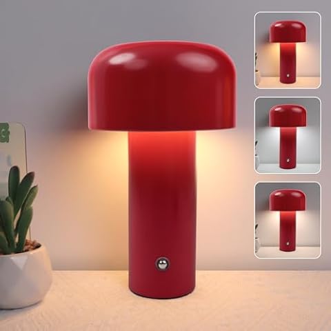 EXTRASTAR Rechargeable Mushroom LED Desk Lamp Cover