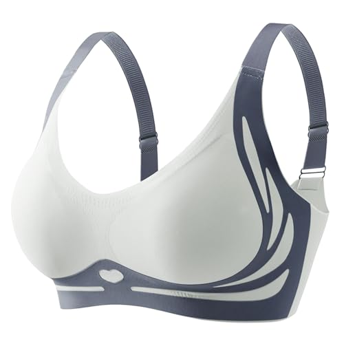 Uwdiohq Ofertas de Hoy Flash Sujetador Embarazada Mujer De Algodón Realza Pecho Sujetadores Postquirurgicos Nina Ajustable Tirantes Finos Reductor Top Deportivas Deportivo Almohadillas Ropa Lactancia