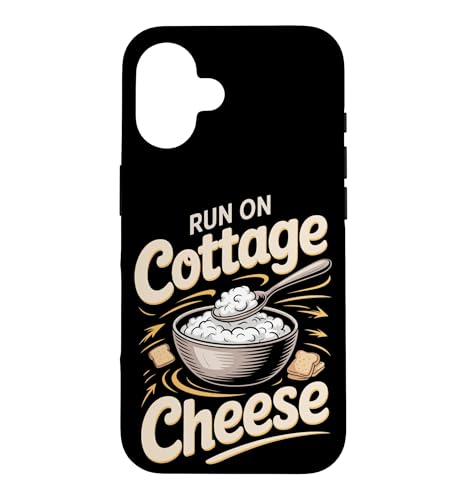 Run On Cottage Cheese Protein Fuel Case for iPhone 16