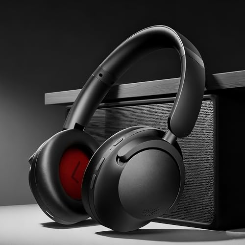 Lukvcoe Earpads para auriculares 1MORE SonoFlow/SonoFlow SE & Pro, Negro, ajuste perfecto, instalación rápida, aislamiento de ruido, durabilidad mejorada, diseño ergonómico para largas sesiones, cuero de proteína suave miniatura 7
