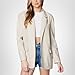 [BLANKNYC] womens Luxury Clothing Oversized Blazzer With Pockets, Comfortable & Stylish Coat, Bare Essential, Large