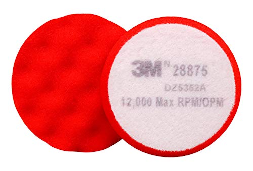 3M Finesse-it Buffing Pad 28875, 3-3/4 in, Red Foam