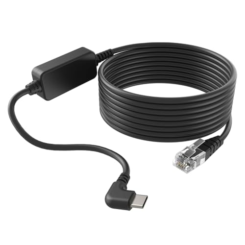 Hodeoo for Uniden USB C to RJ11 Power Cord - for R8,R7,R4,R3,R9W,DFR9,DFR8,DFR7 etc. Replacement for Uniden Power Cord 6.5FT