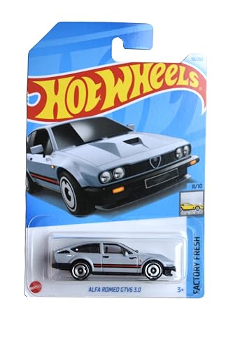 Hot Wheels Alfa Romeo GTV6 3.0 1:64 Metal Gray miniatura 1