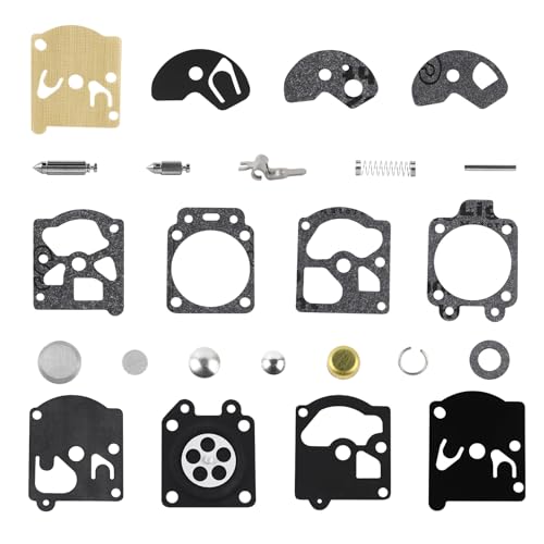 FLYPIG Carburetor Rebuild Kit for Walbro Husqvarna Chainsaw K10-WAT WA WT Series Carb 2-cycle Husqvarna Poulan Ryobi Homelite Toro String Trimmers Blowers Chainsaw