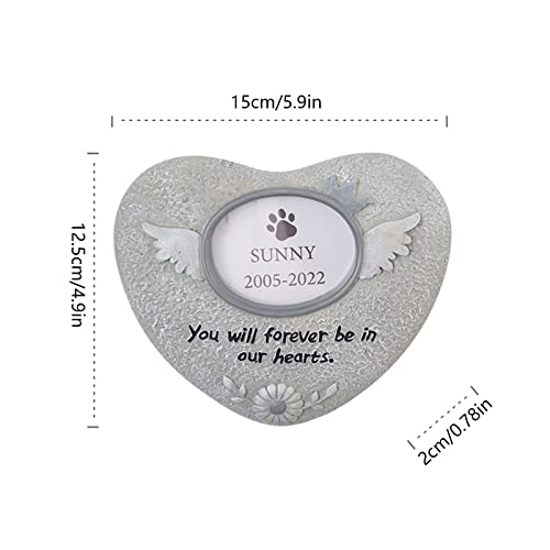 Christmas Ball Recall Pet Tombstones Dog Or Cat Memorial Stone Personalized With Waterproof Photo Dog Or Catgrave Markers In Lawns And Garden Balancing Statue #TOP4