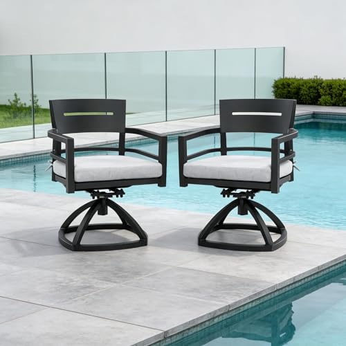 WAQINBR 2-Piece Swivel Dining Chair Set